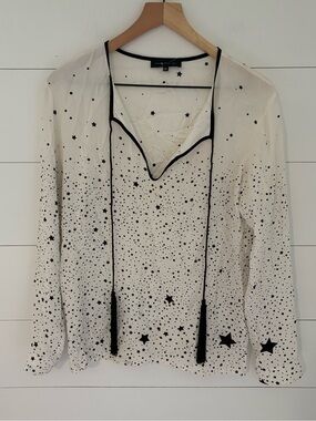 Barbara Bui Star Silk Blouse